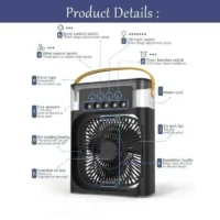 Ventilateur climatiseur - Mini refroidisseur d'air LED veilleuse – Image 6