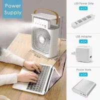 Ventilateur climatiseur - Mini refroidisseur d'air LED veilleuse – Image 4