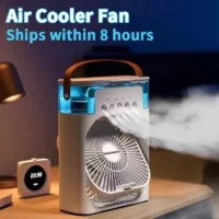 Ventilateur climatiseur - Mini refroidisseur d'air LED veilleuse – Image 2