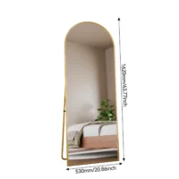🪞KLELYA Miroir complet du corps 162 × 53 cm,doré – Image 3
