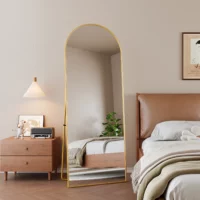 🪞KLELYA Miroir complet du corps 162 × 53 cm,doré
