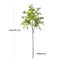 🌿Plantes artificielles Nandina & feuillages tropicaux décoratifs (75 à 140 cm) – Image 3