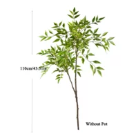 🌿Plantes artificielles Nandina & feuillages tropicaux décoratifs (75 à 140 cm) – Image 2